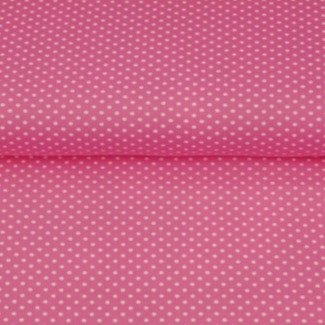 Jersey - Mini-Dots rosa mit Dots hellrosa