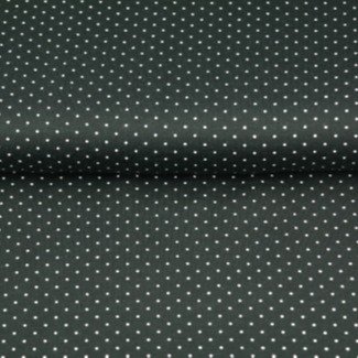 Jersey - Mini-Dots schwarz mit weiss