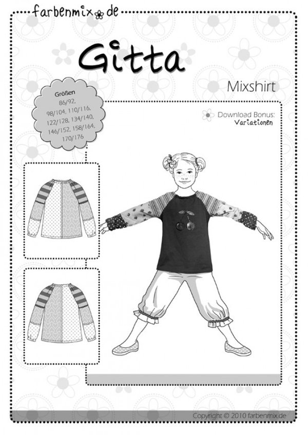 Gitta - Mädchen-Mix-Shirt