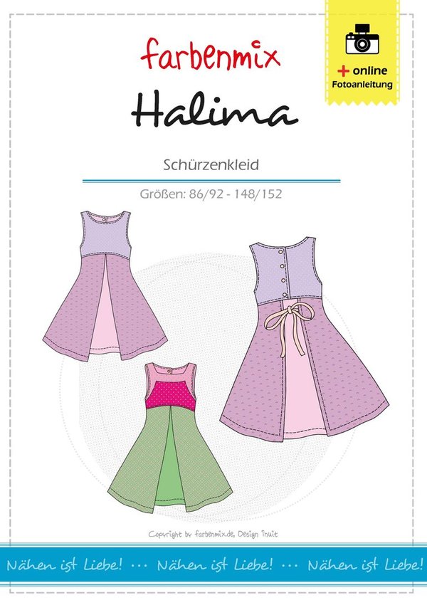 Halima - Mädchen-Schürzenkleid A-Linie
