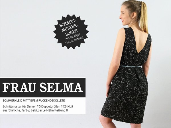 Frau Selma - Sommerkleid mit tiefen Rückenausschnitt
