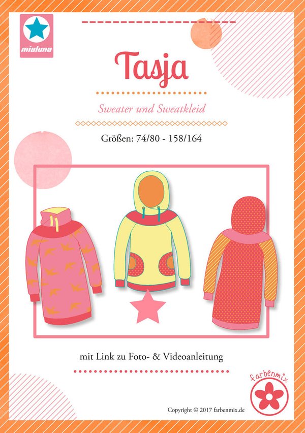 TASJA - Mädchen- Hoodie und Kleid