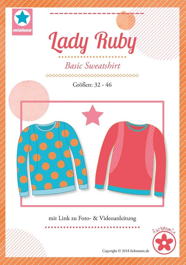LADY RUBY - Damen-Basic-Sweatshirt