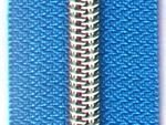 Metall-Reissverschluss 6.5 mm - türkis-silber