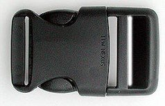 Steckschnalle schwarz - 30 mm
