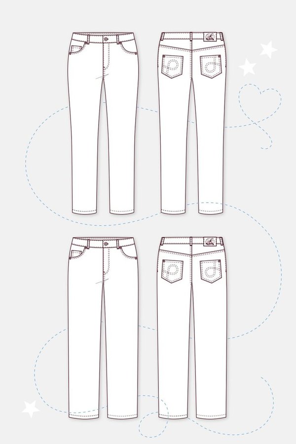 Damen Jeans #1 & 2 - Pattydoo