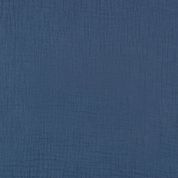 Musselin - uni indigo blau
