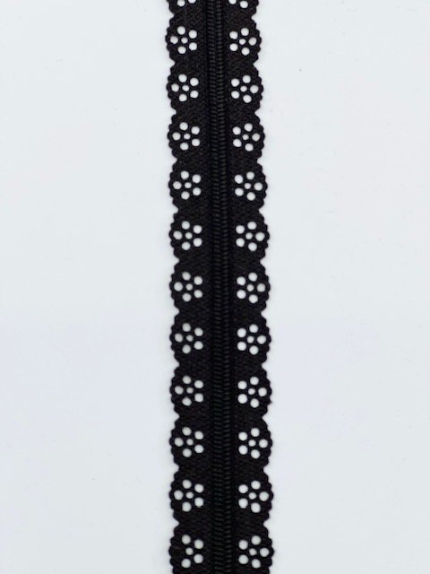 Spitzenreissverschluss 97 cm - braun